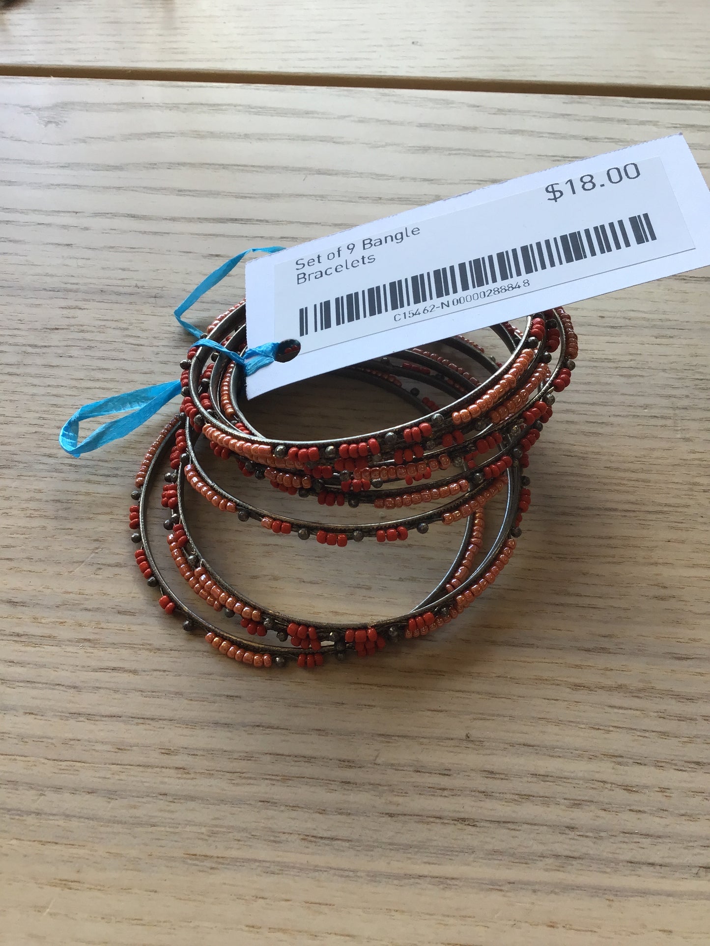 Set of 9 Bangle Bracelets