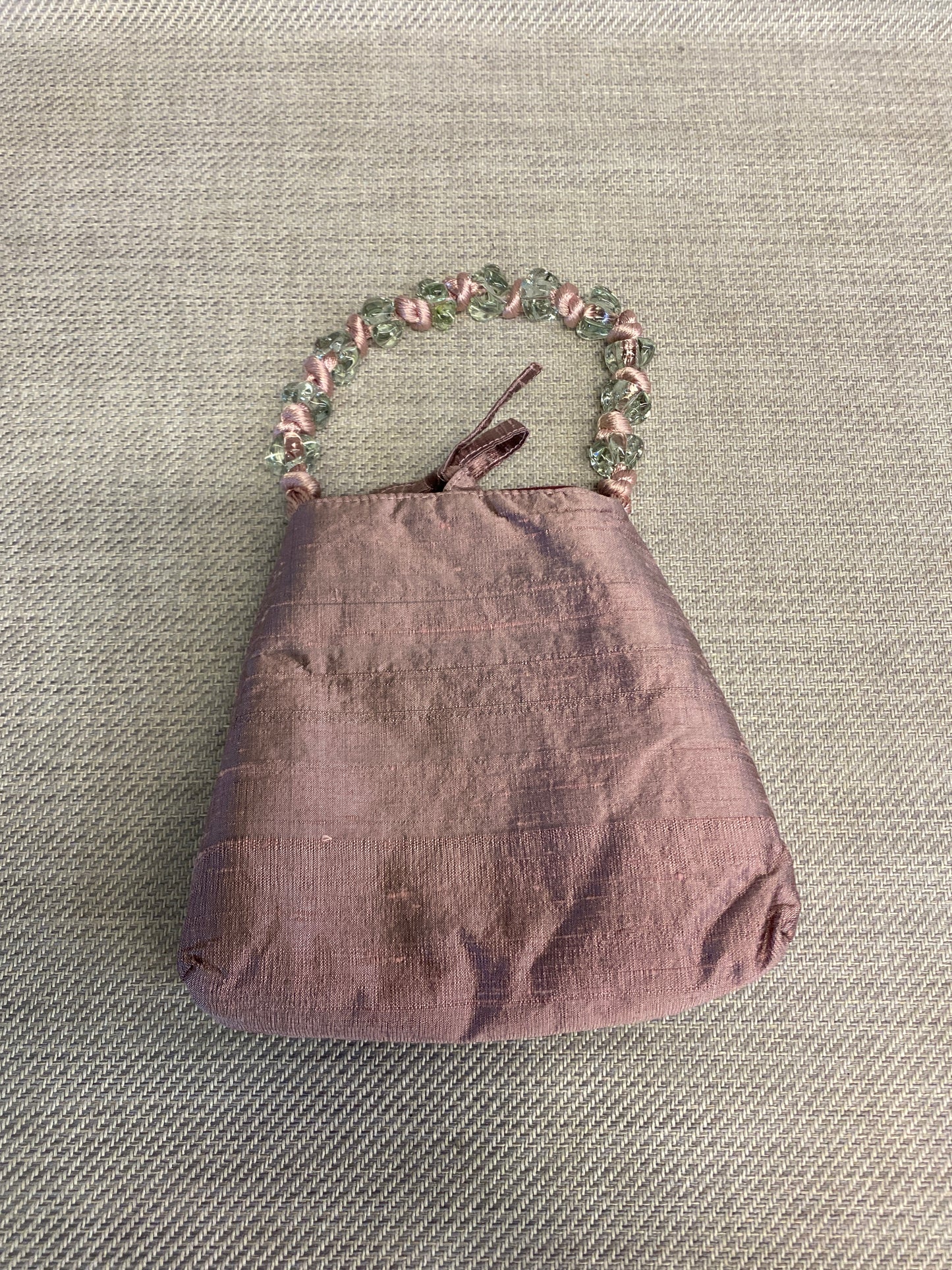 Silk Evening Bag - Pink