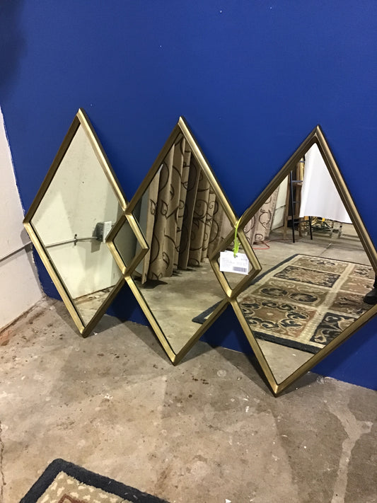 West Elm Overlapping Diamonds Mirror