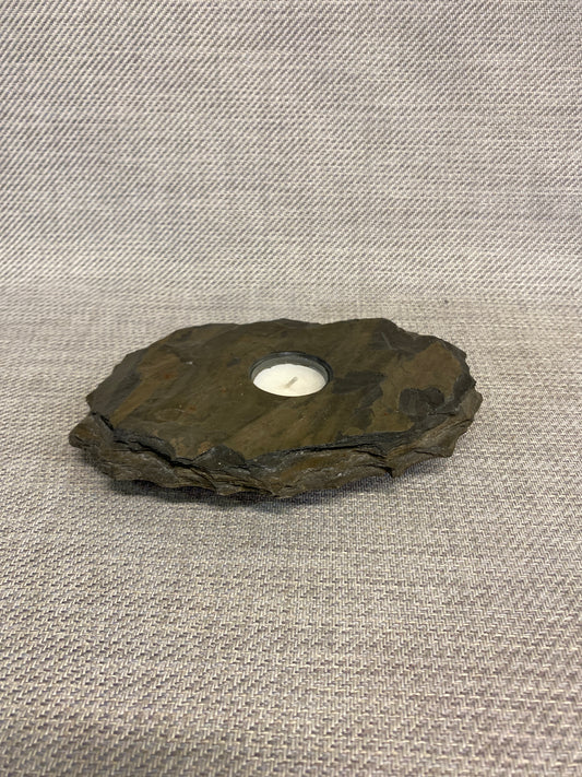 Slate Rock Tea Light Holder