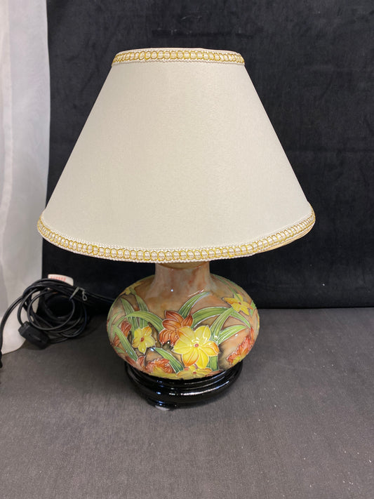 Small Ceramic Lamp - Floral