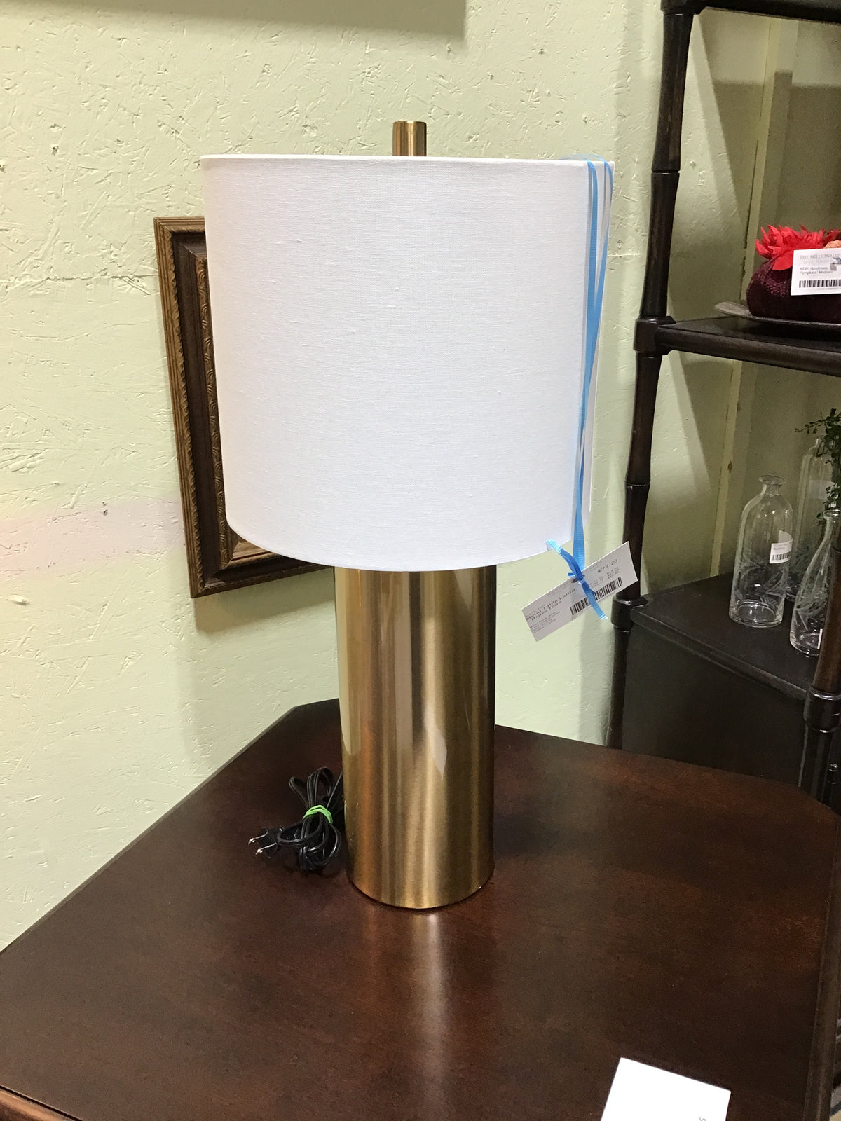 Metal Table Lamp - Brass Tone