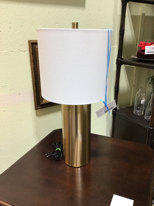 Metal Table Lamp - Brass Tone
