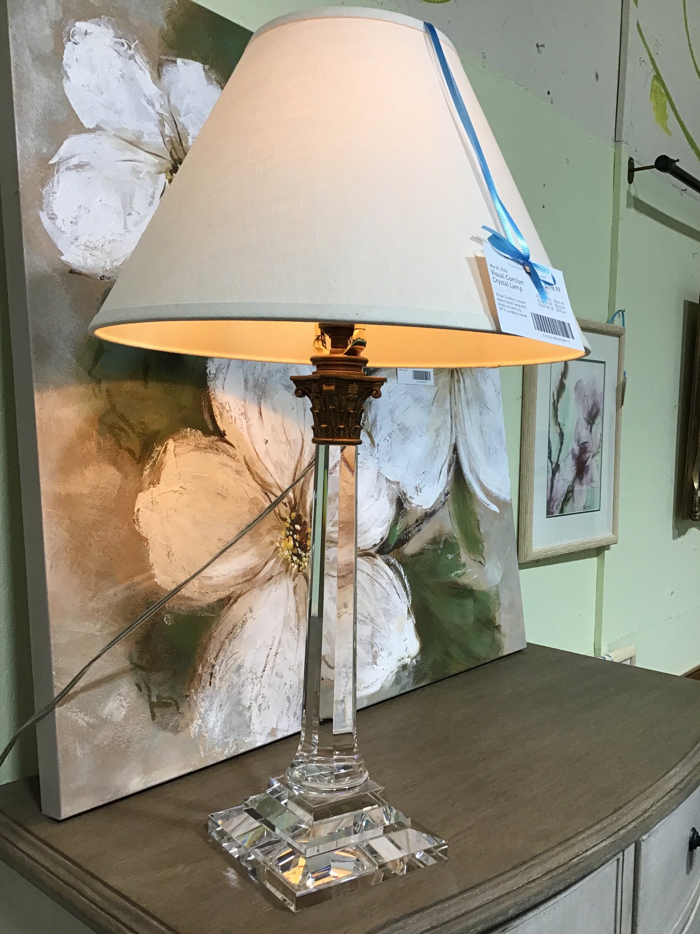 Visual Comfort Crystal Lamp