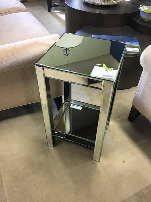 Small Mirrored Accent Table