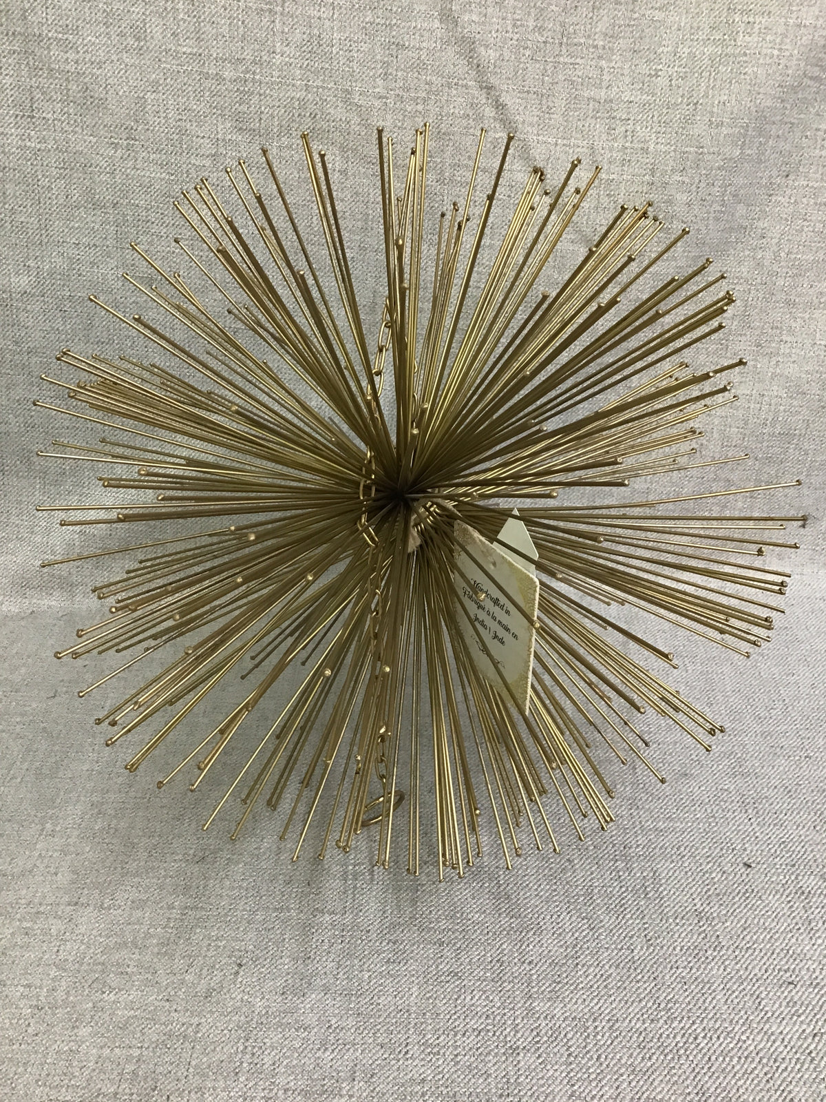 Hanging Gold Spiked Decor