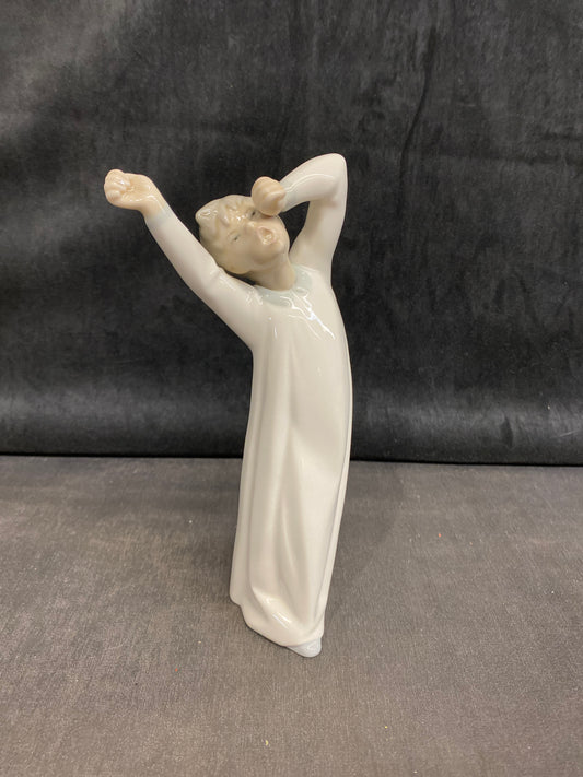 Lladro Figurine - Boy Yawning