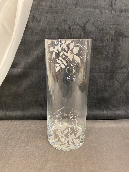 Tall Vase - Etched