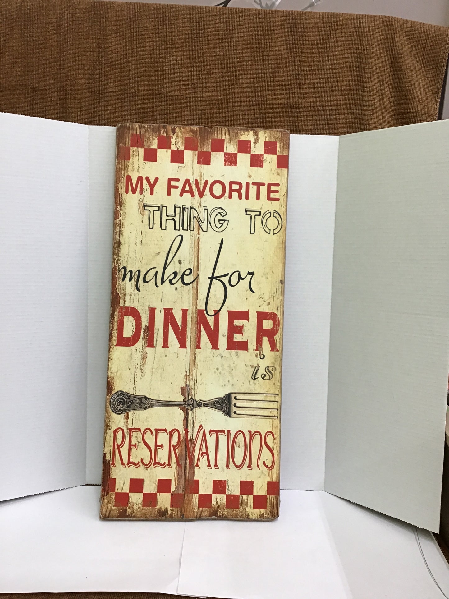 My Favourite Thing to make for Dinner is Reservations