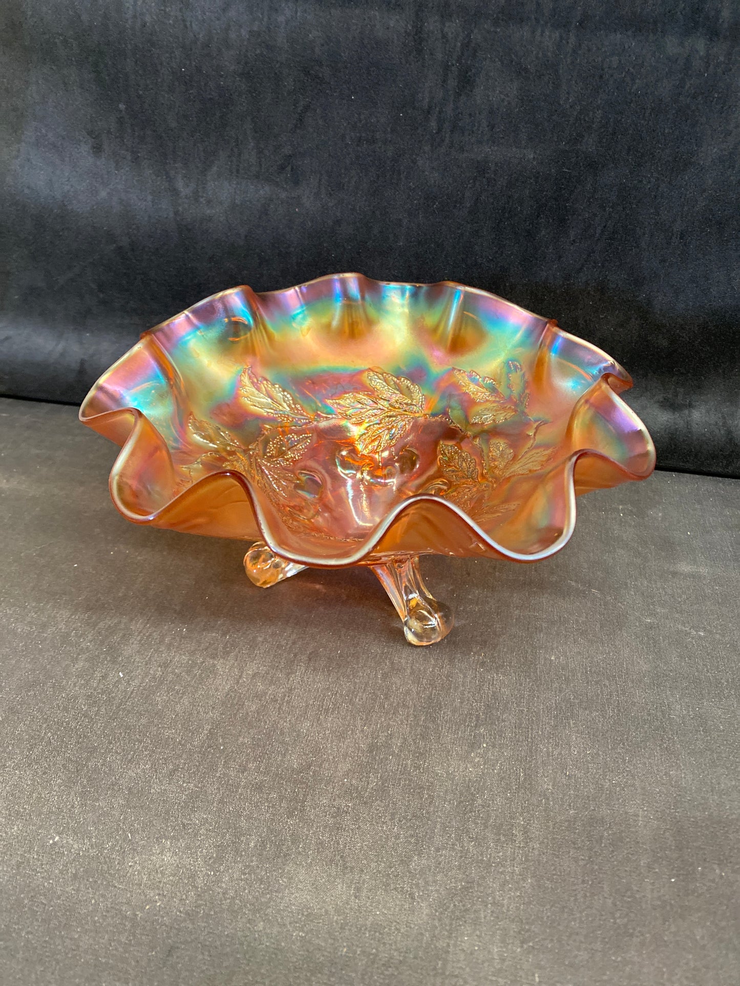 Vintage Dugan Carnival Glass Bowl