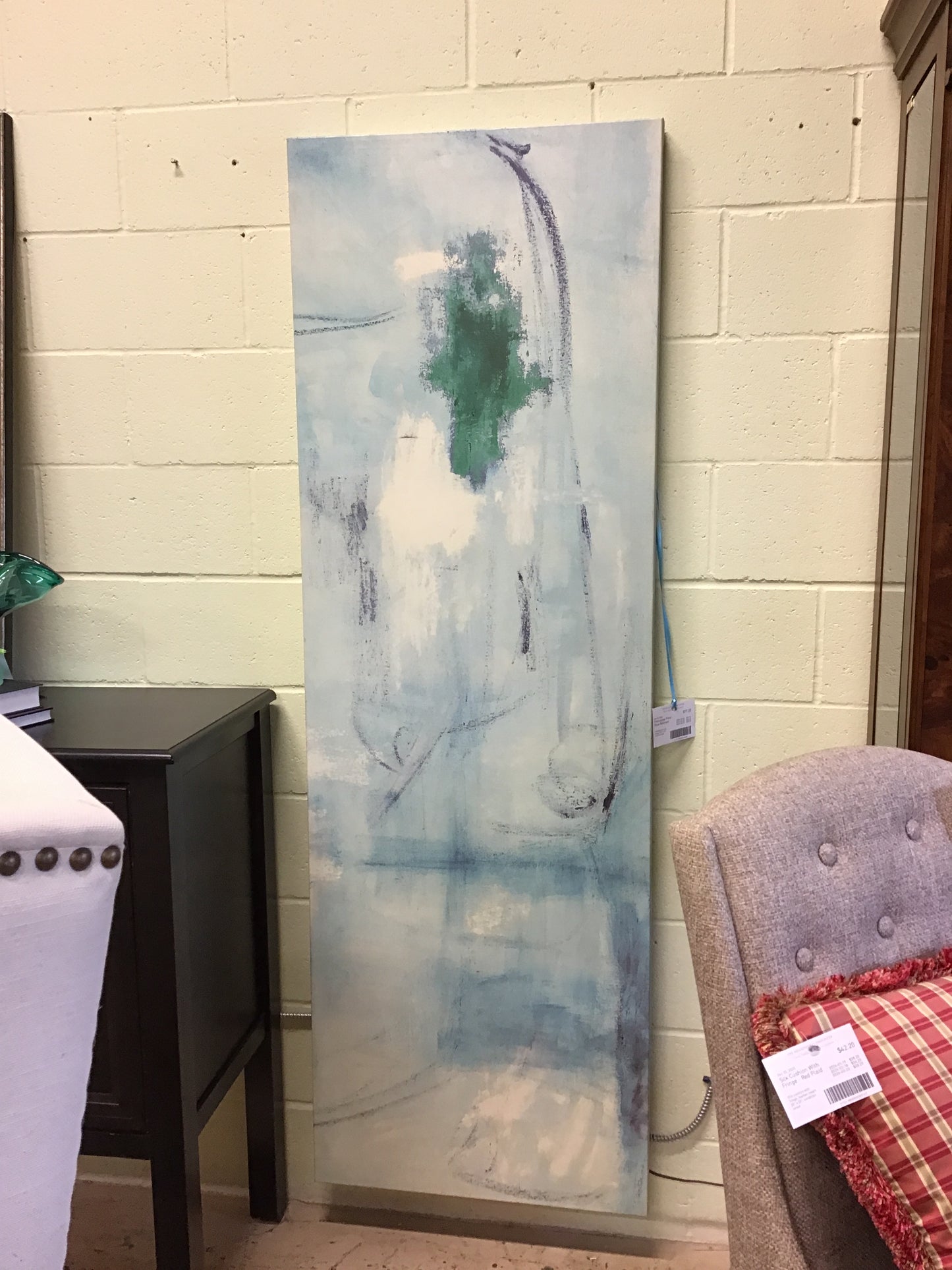 Frameless Print - Blue Abstract