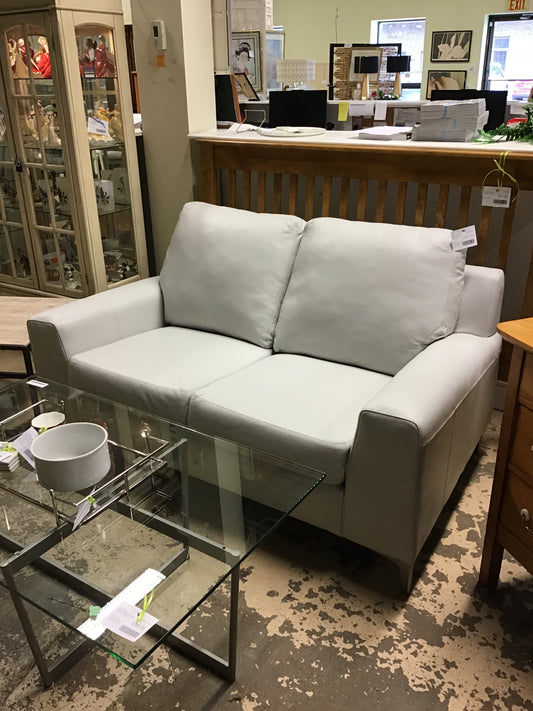 NEW! Leather Loveseat