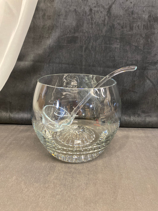 Crystal Punch Bowl With Ladle