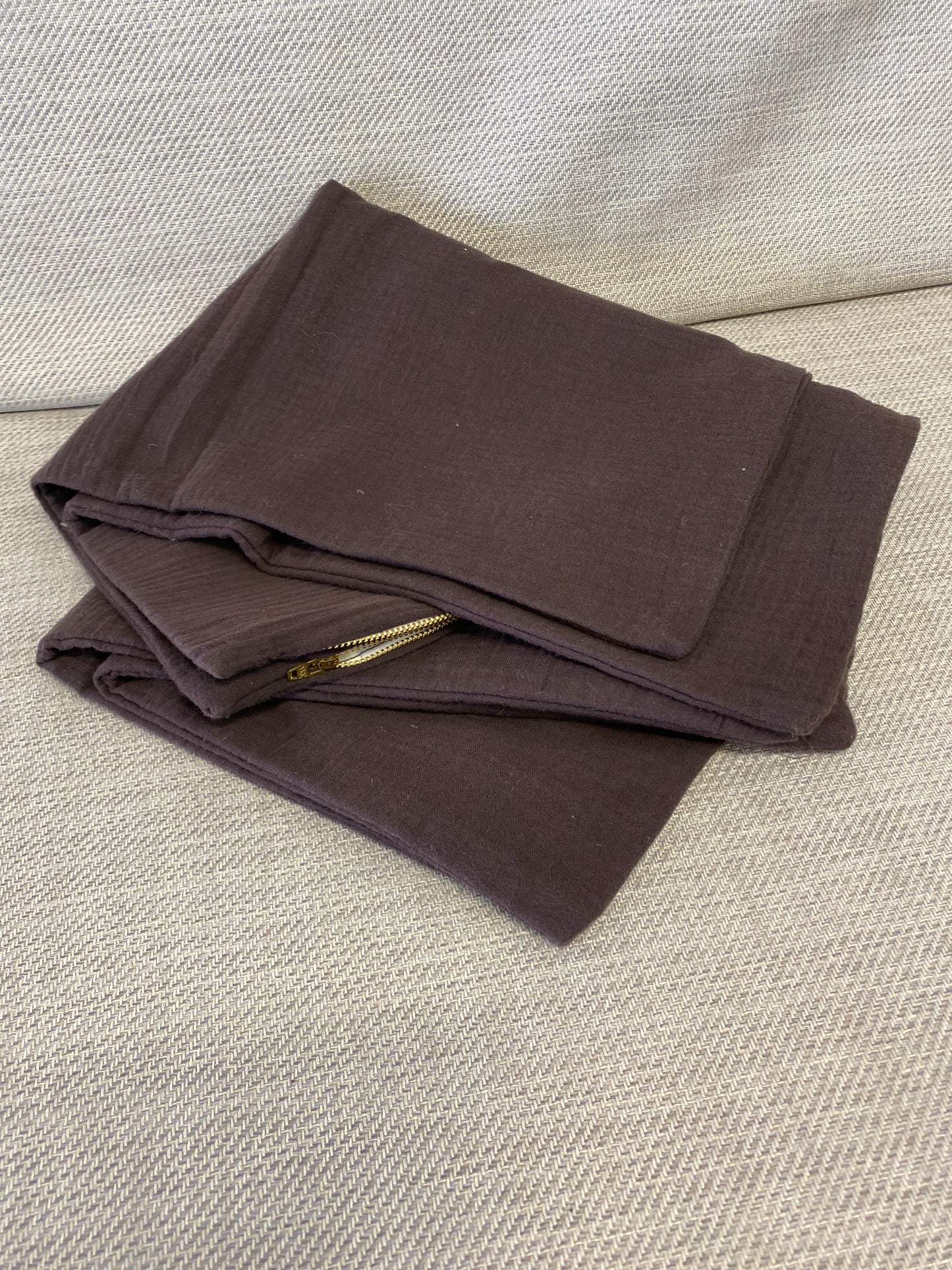 PAIR Cushion Covers - Chocolate Brown
