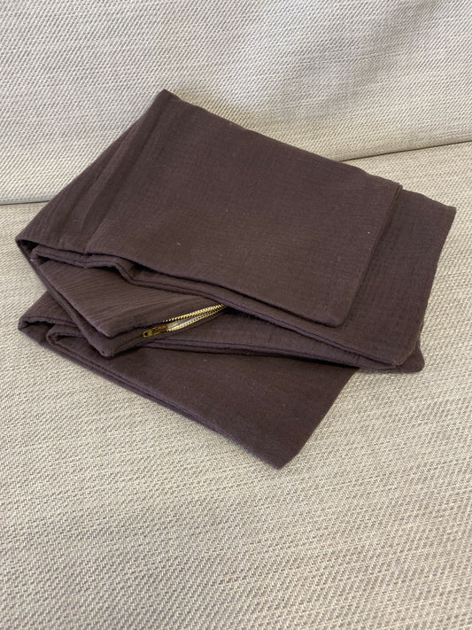 PAIR Cushion Covers - Chocolate Brown
