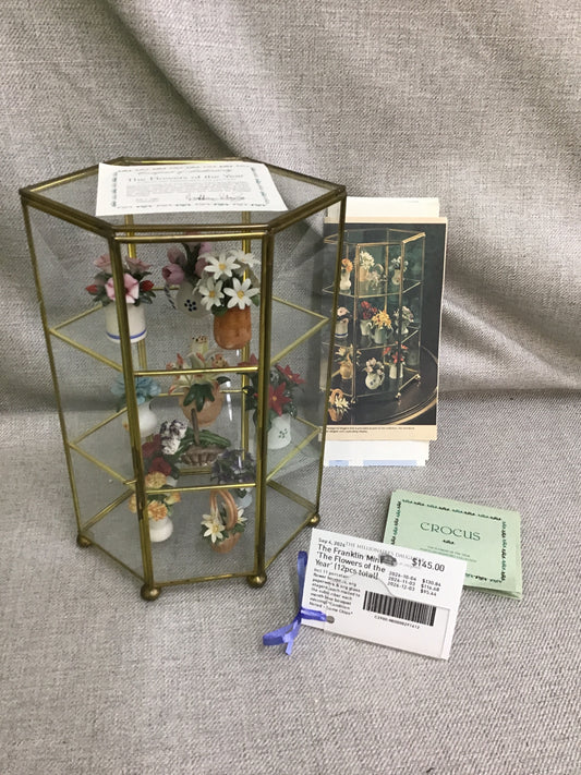 The Franklin Mint 'The Flowers of the Year' (12pcs total)