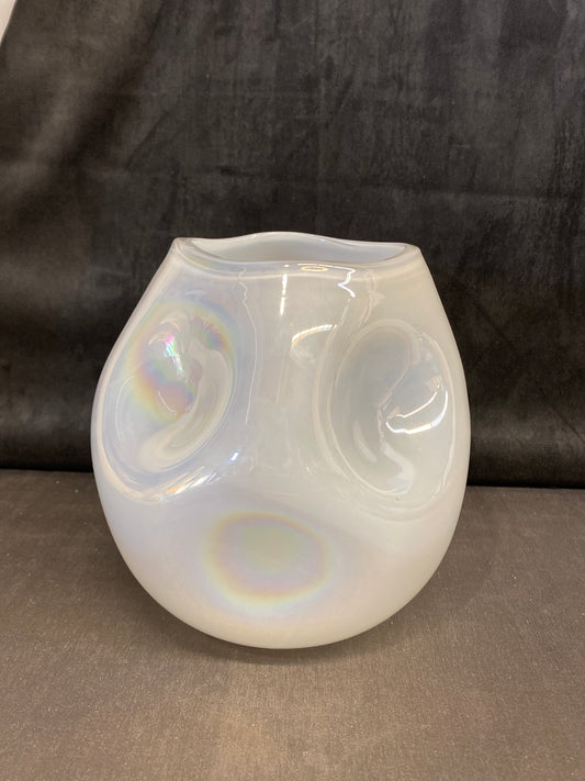 Anthropologie Glass Vase - Pearlescent