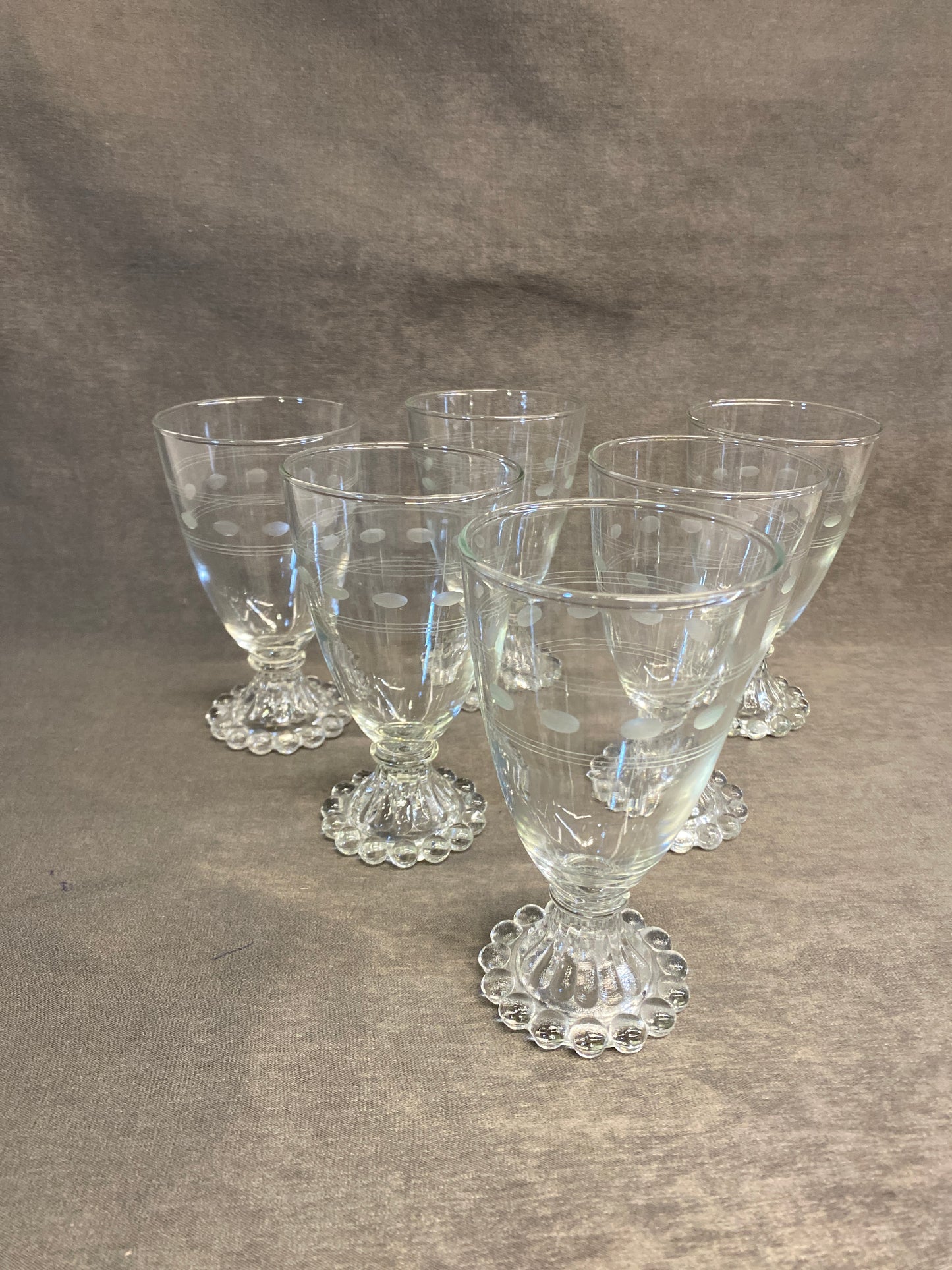 Set 6 Anchor Hocking Boopie Glasses