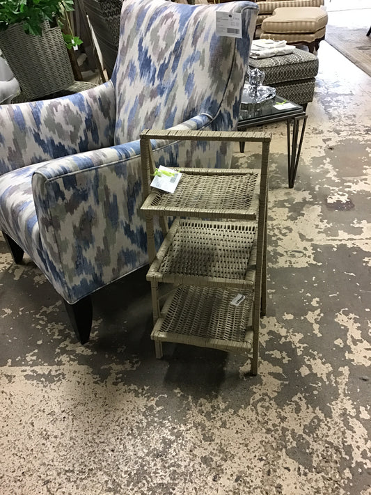 Wicker 3-Tier Shelf - Taupe