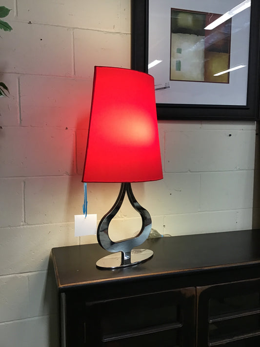 Chrome Table Lamp - Tear Drop