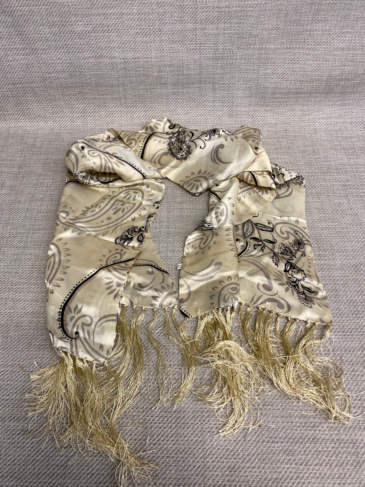 Chinese Paisley Silk Scarf