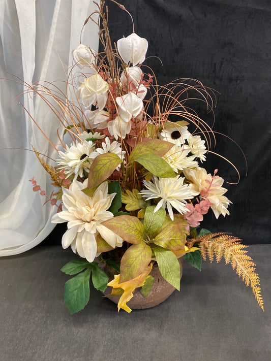 Fall Faux Floral Arrangement