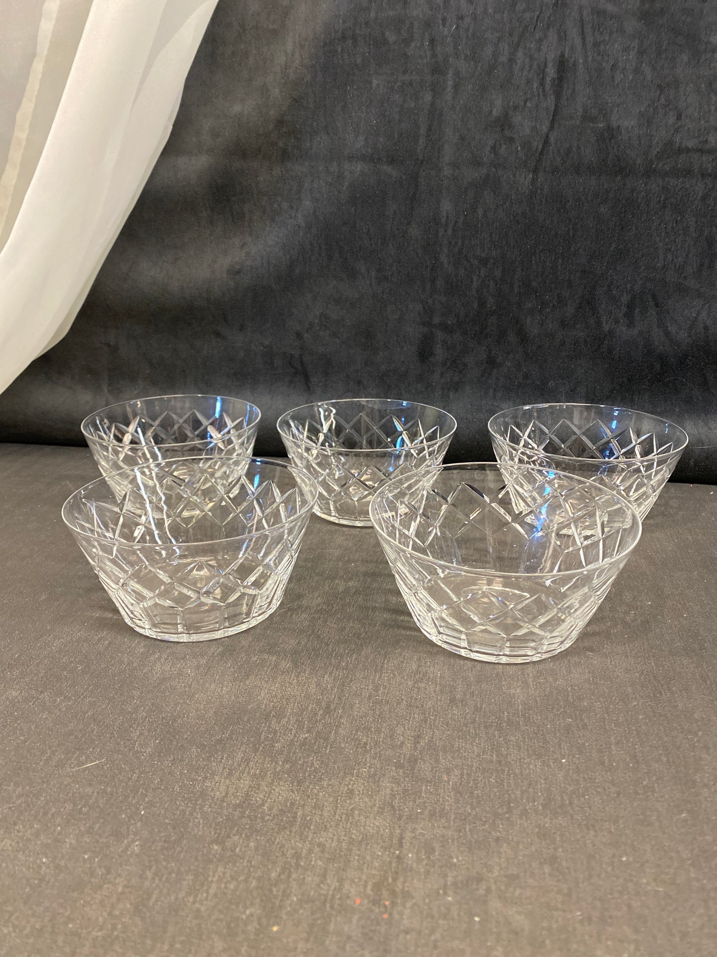 Set 5 Crystal Bowls