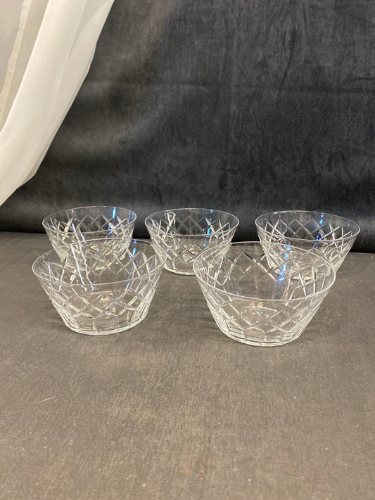 Set 5 Crystal Bowls