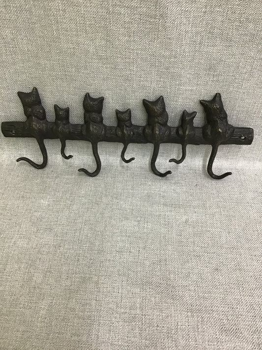Cast Iron Cat Tail Key Holder