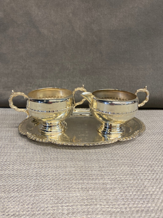 3PC Viking Plate Cream & Sugar