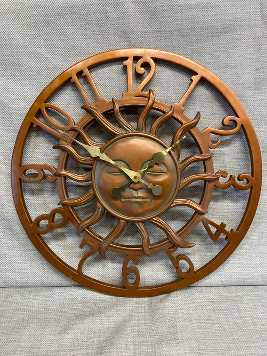 New! Sunface Outdoor Wall Clock