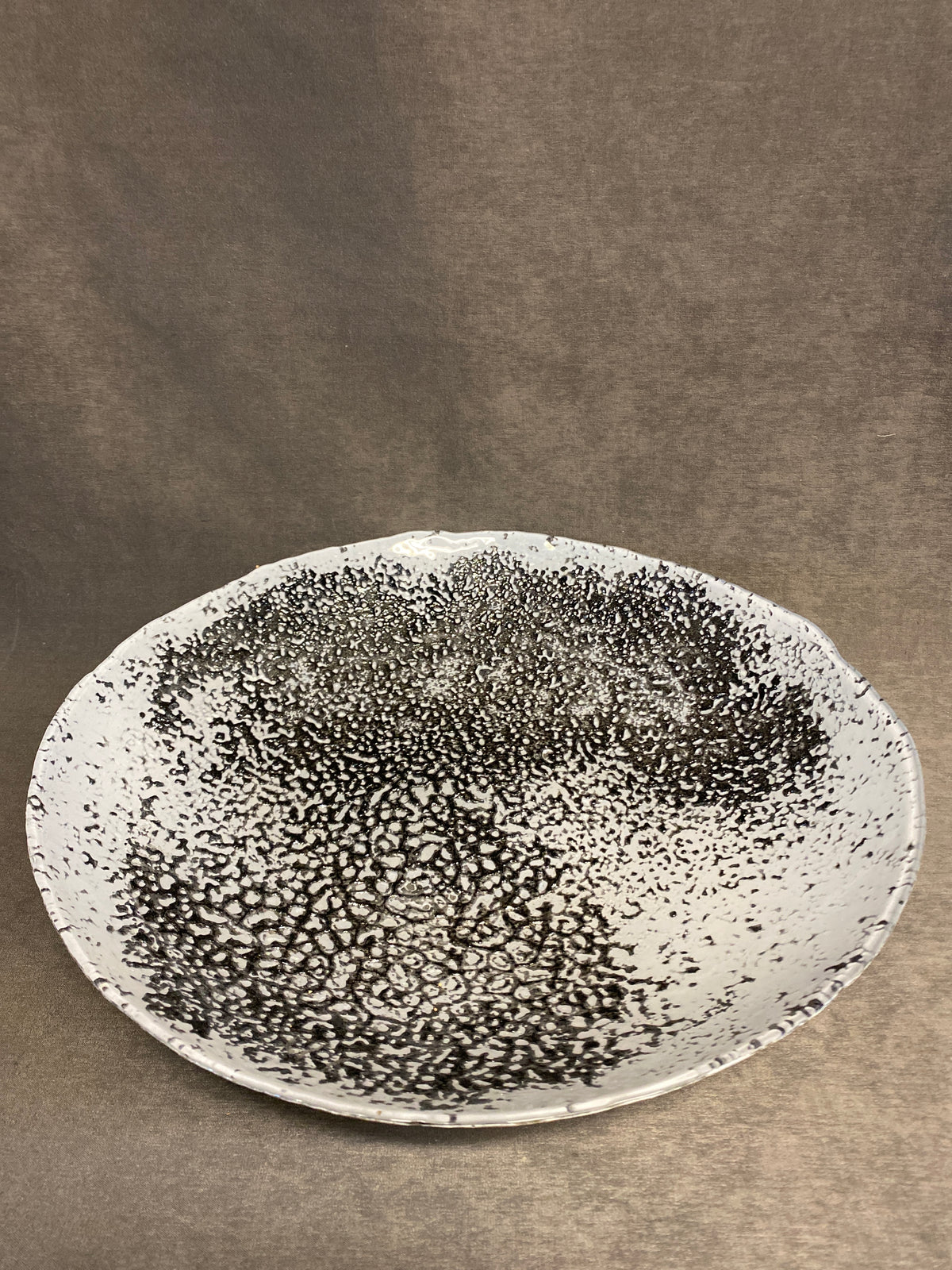 Glass Bowl - Grey & White