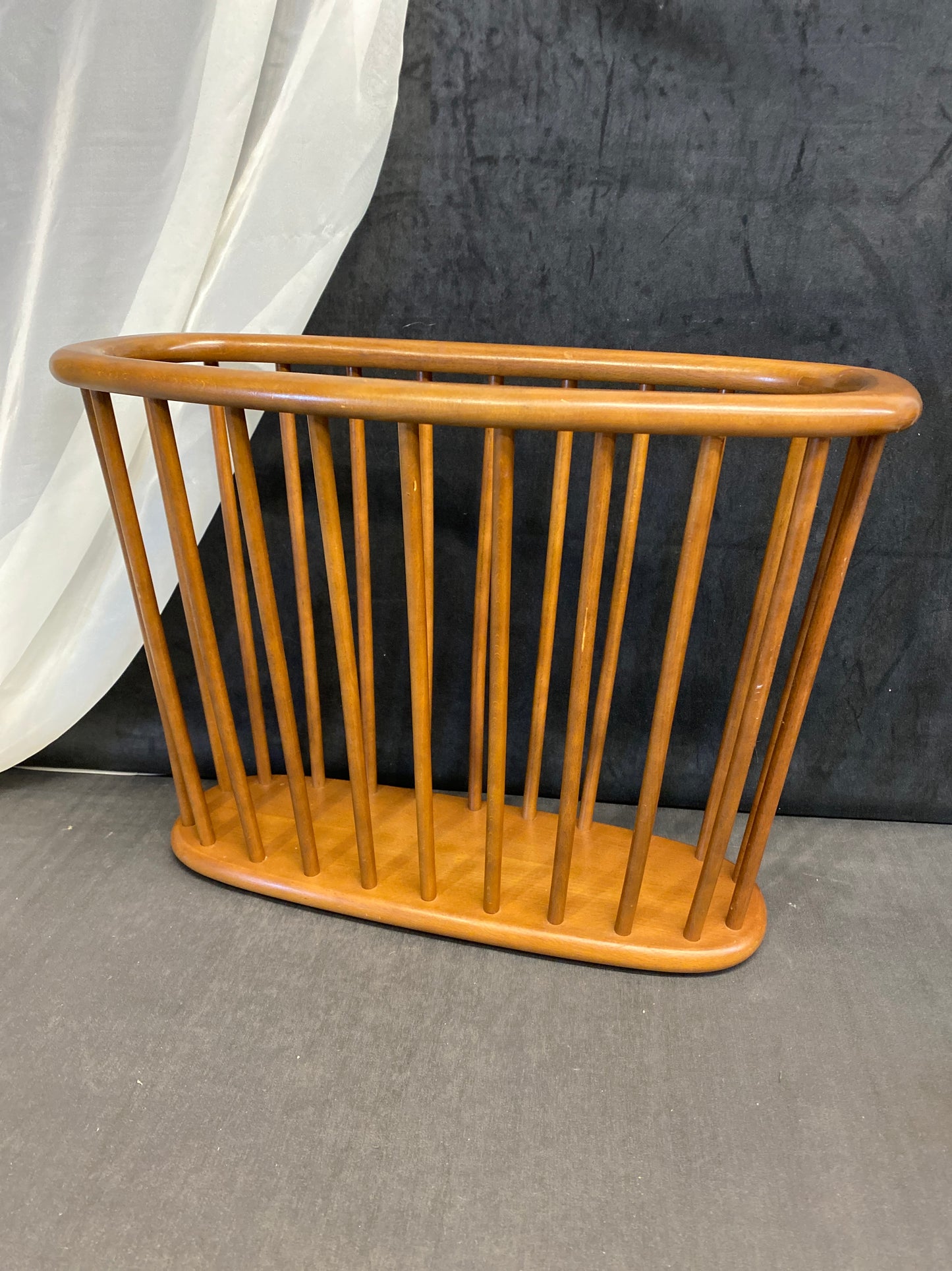 Vintage Wood Magazine Holder