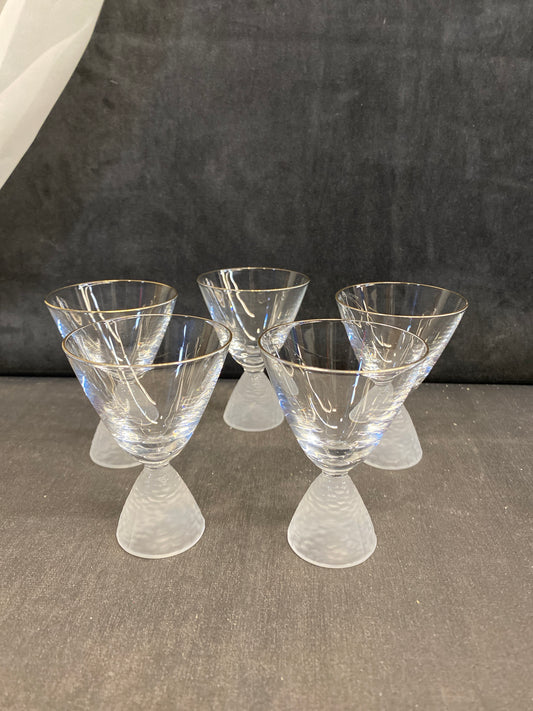 Set 5 Hoya Liqueur Glasses