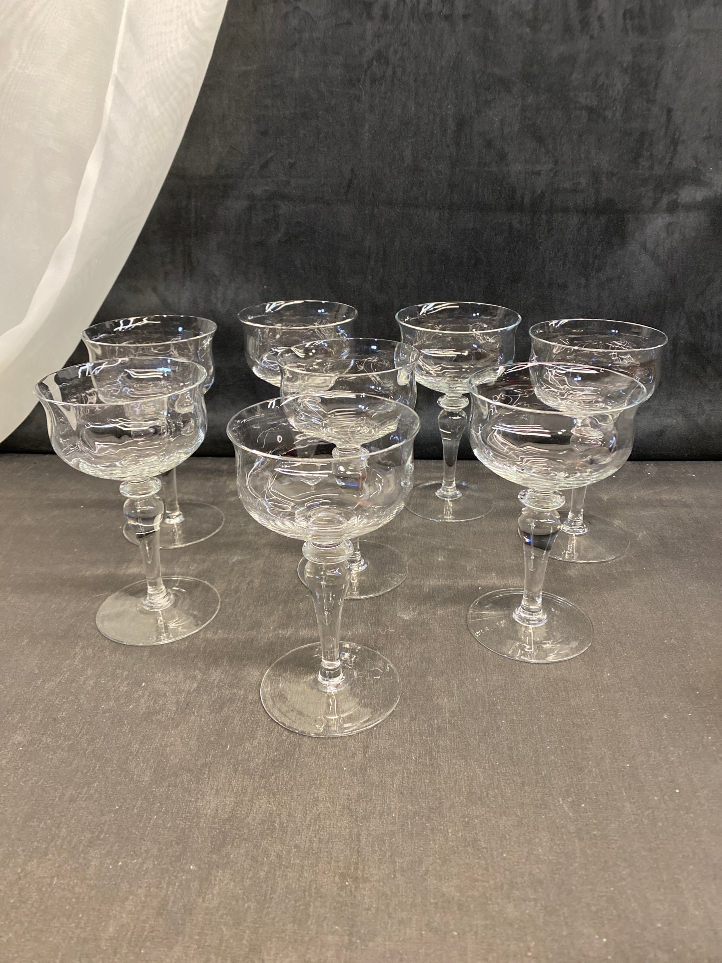 Set 8  Champagne/Sorbet Glasses