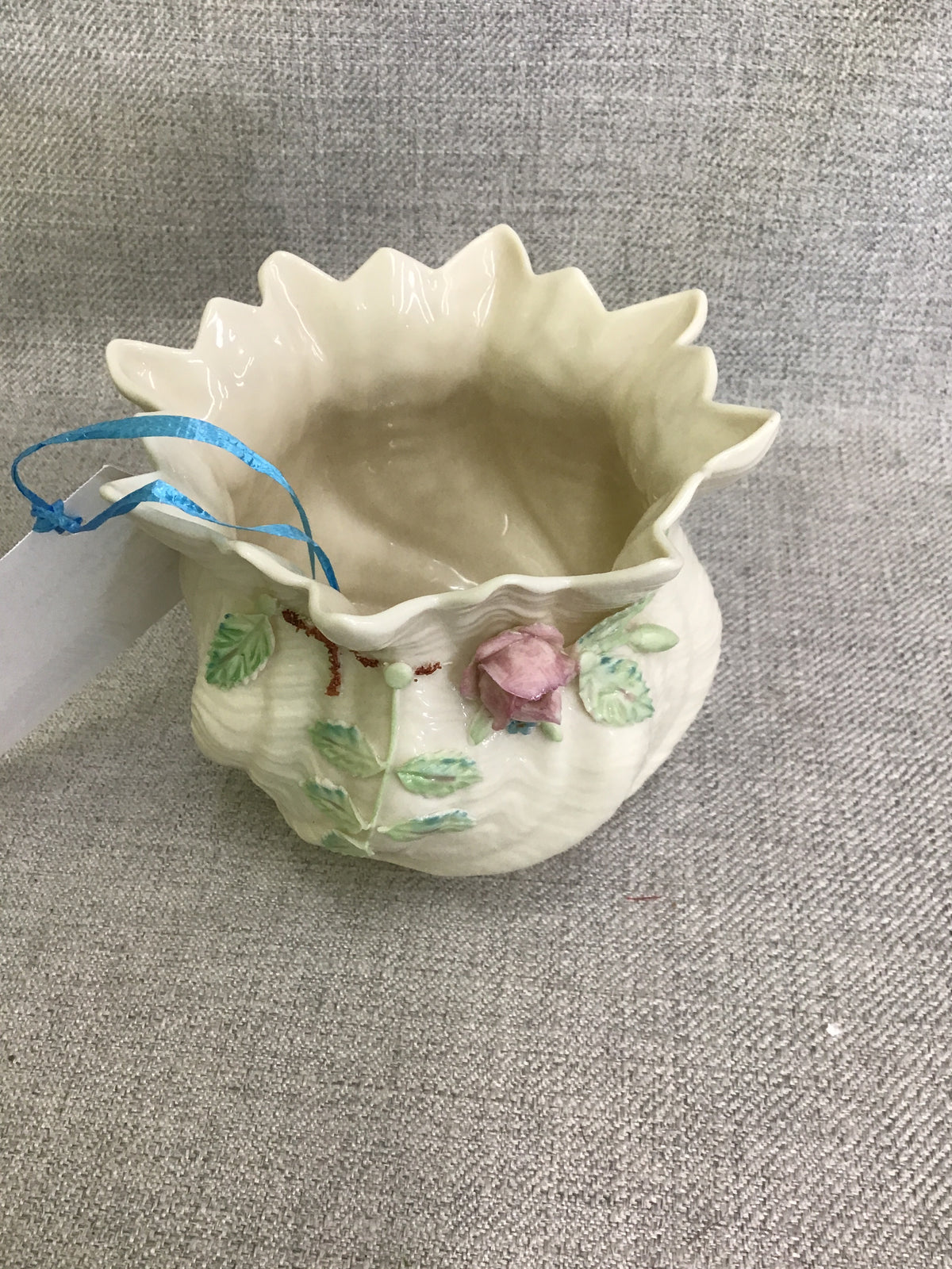 Belleek Pottery Flower Pot