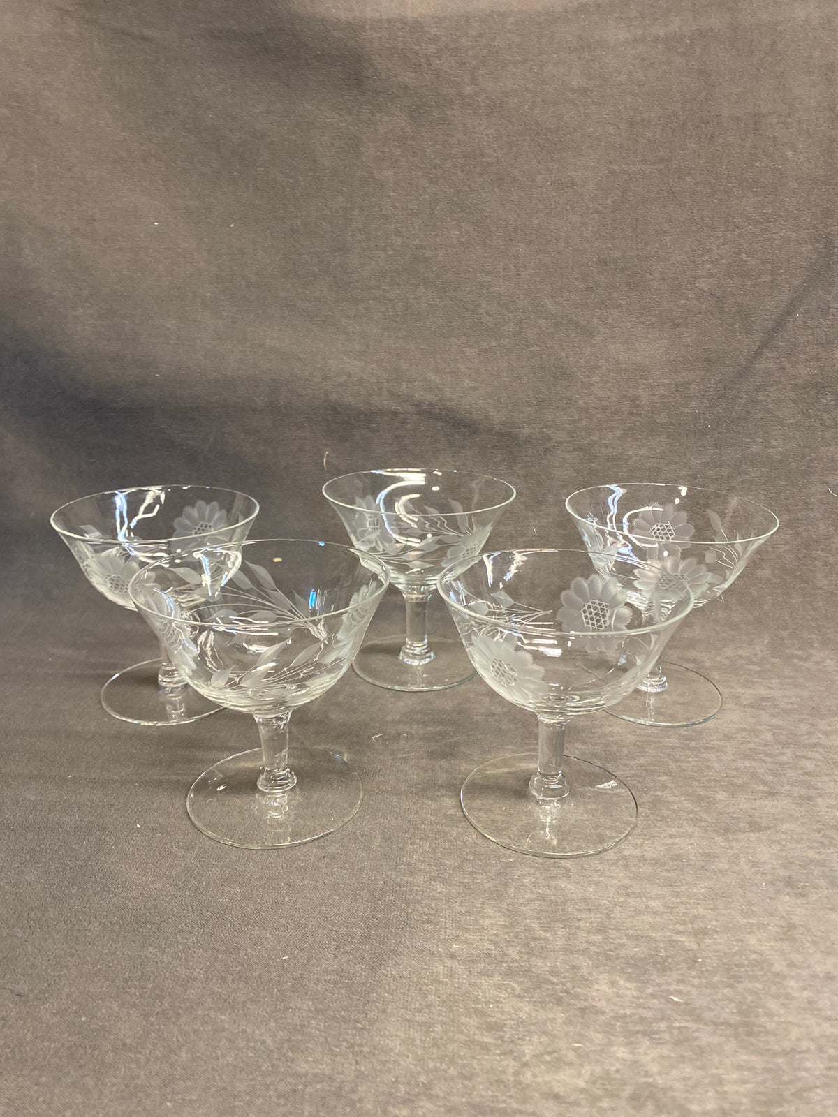 Set 5 Cornflower Sorbet Glasses