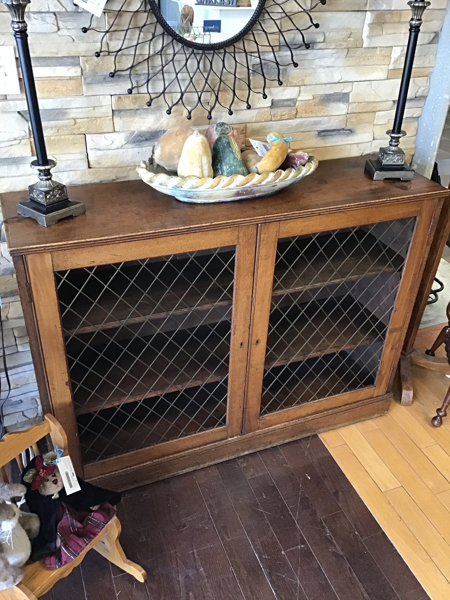 Dark Wood Cabinet/Bookcase