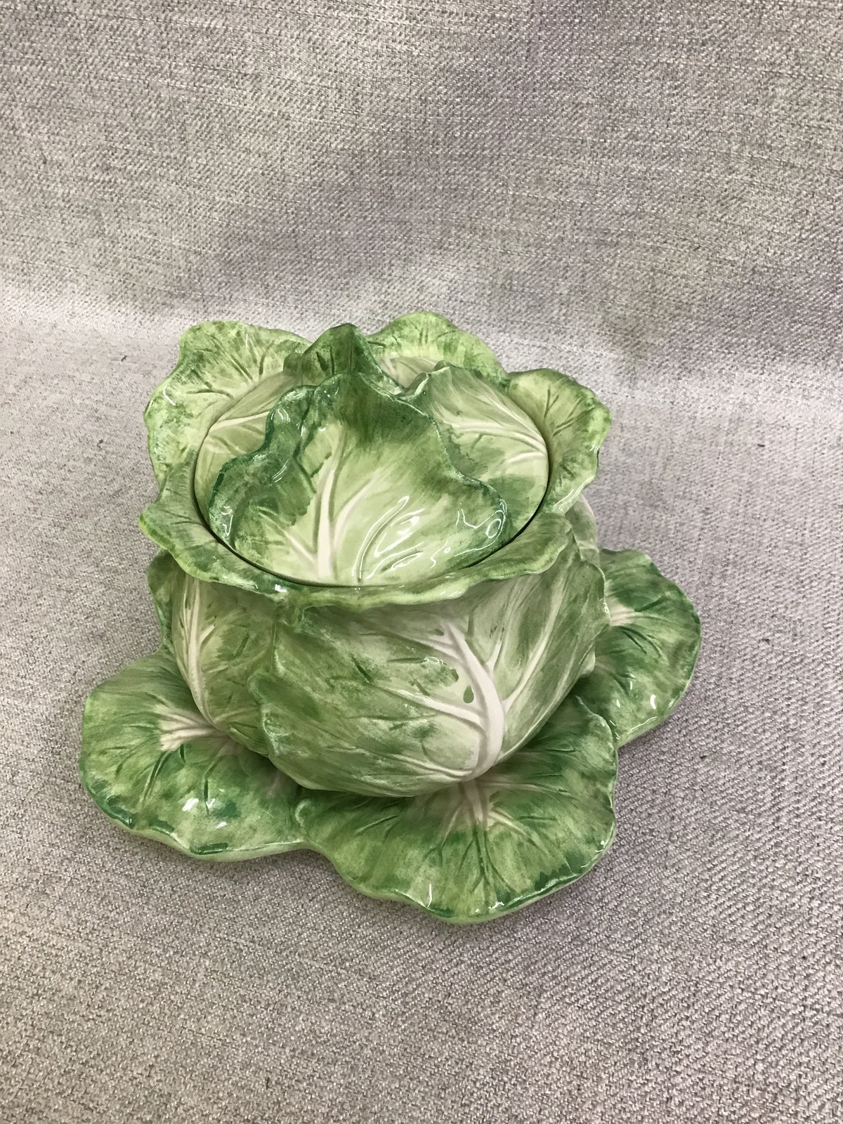 F&F 'Vegetable Garden' Cabbage Soup Bowl w Plate