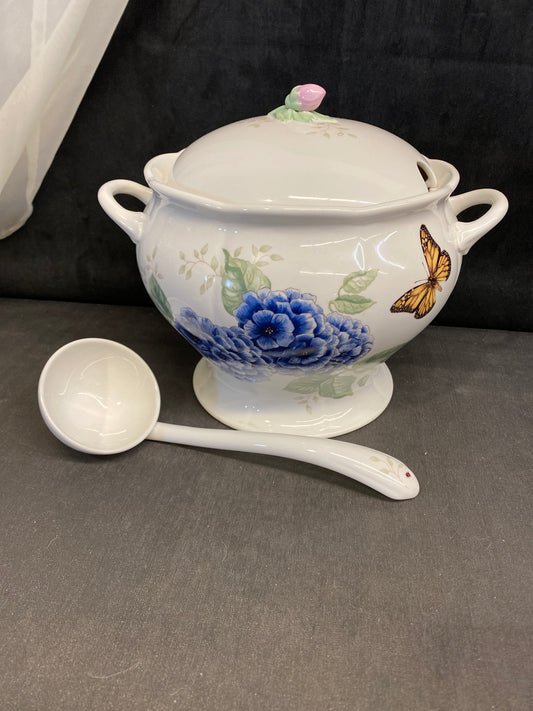 Lenox "Butterfly Meadow" Tureen & Ladle