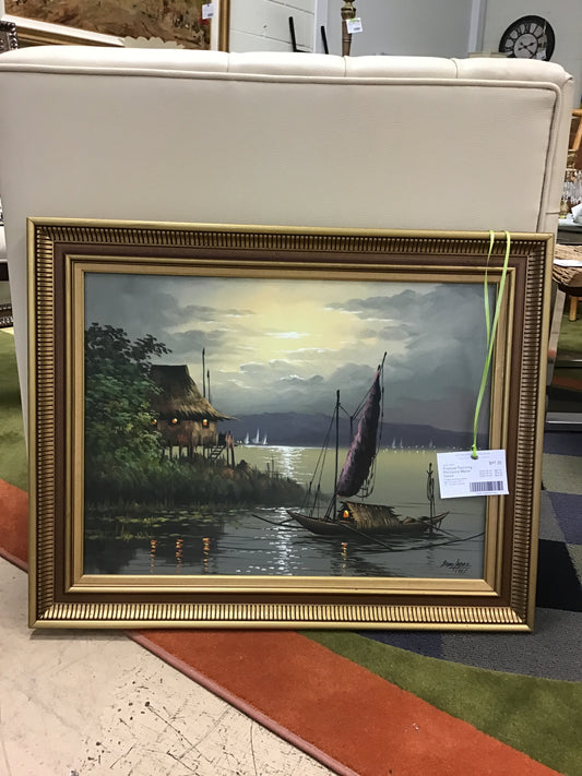 Framed Painting - Phillipine Water Scene