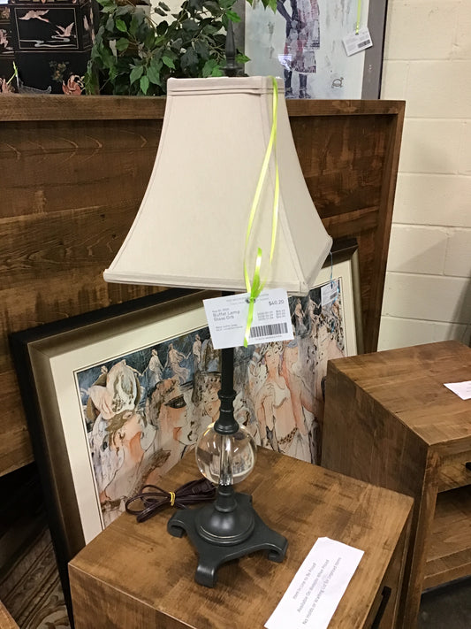 Buffet Lamp - Glass Orb