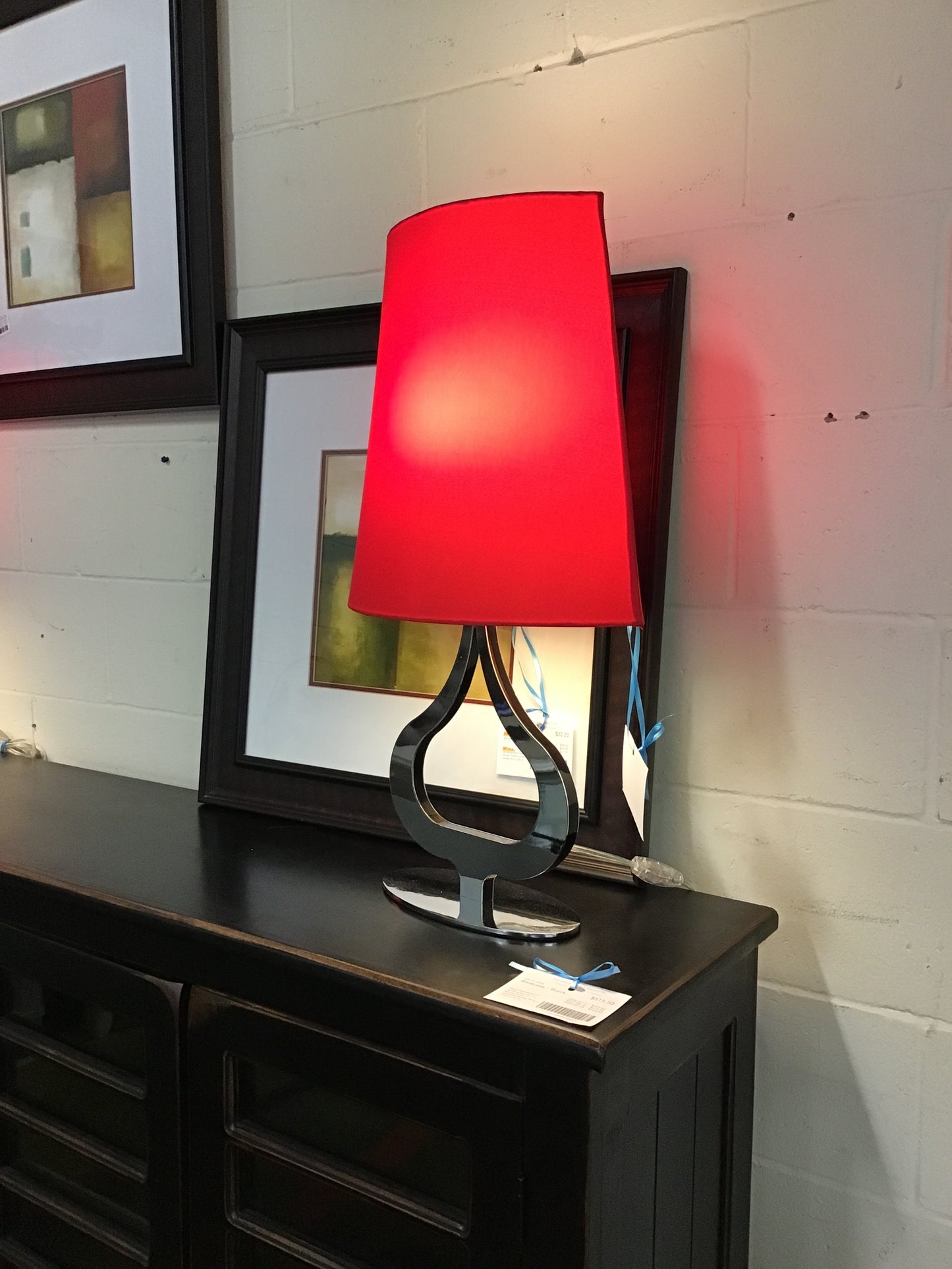 Chrome Table Lamp - Tear Drop