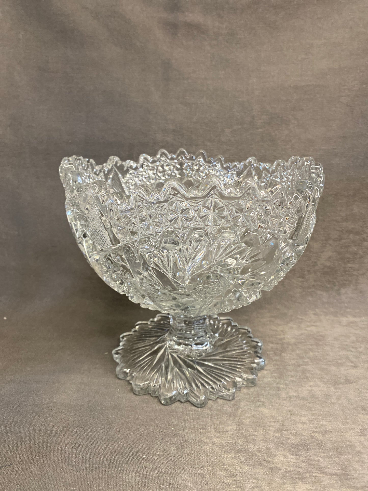 Pinwheel Crystal Compote