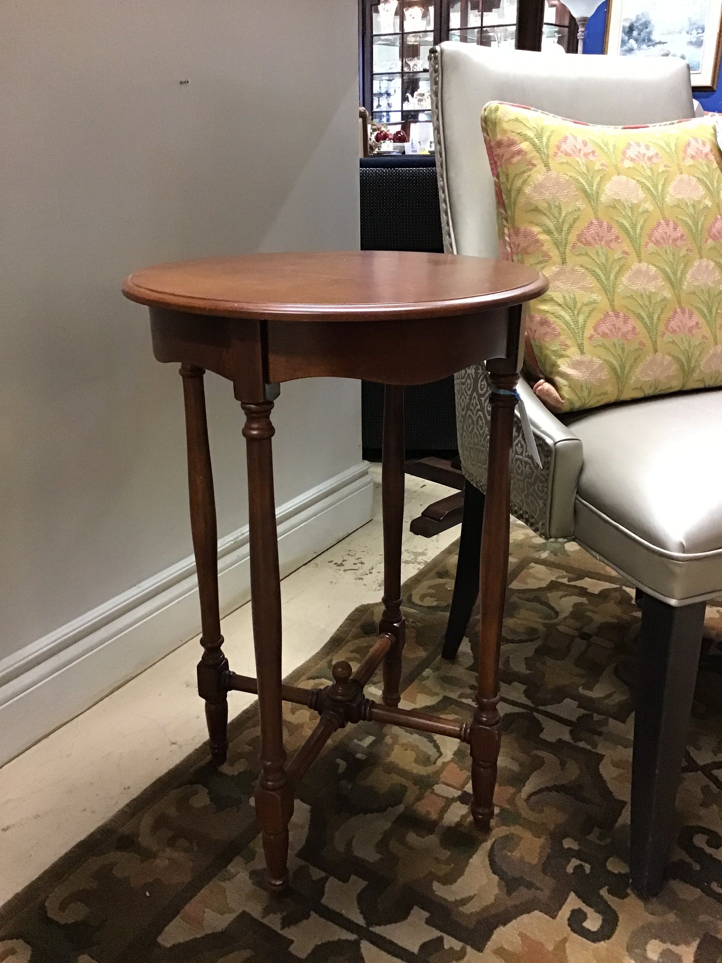 Round Wooden Side Table