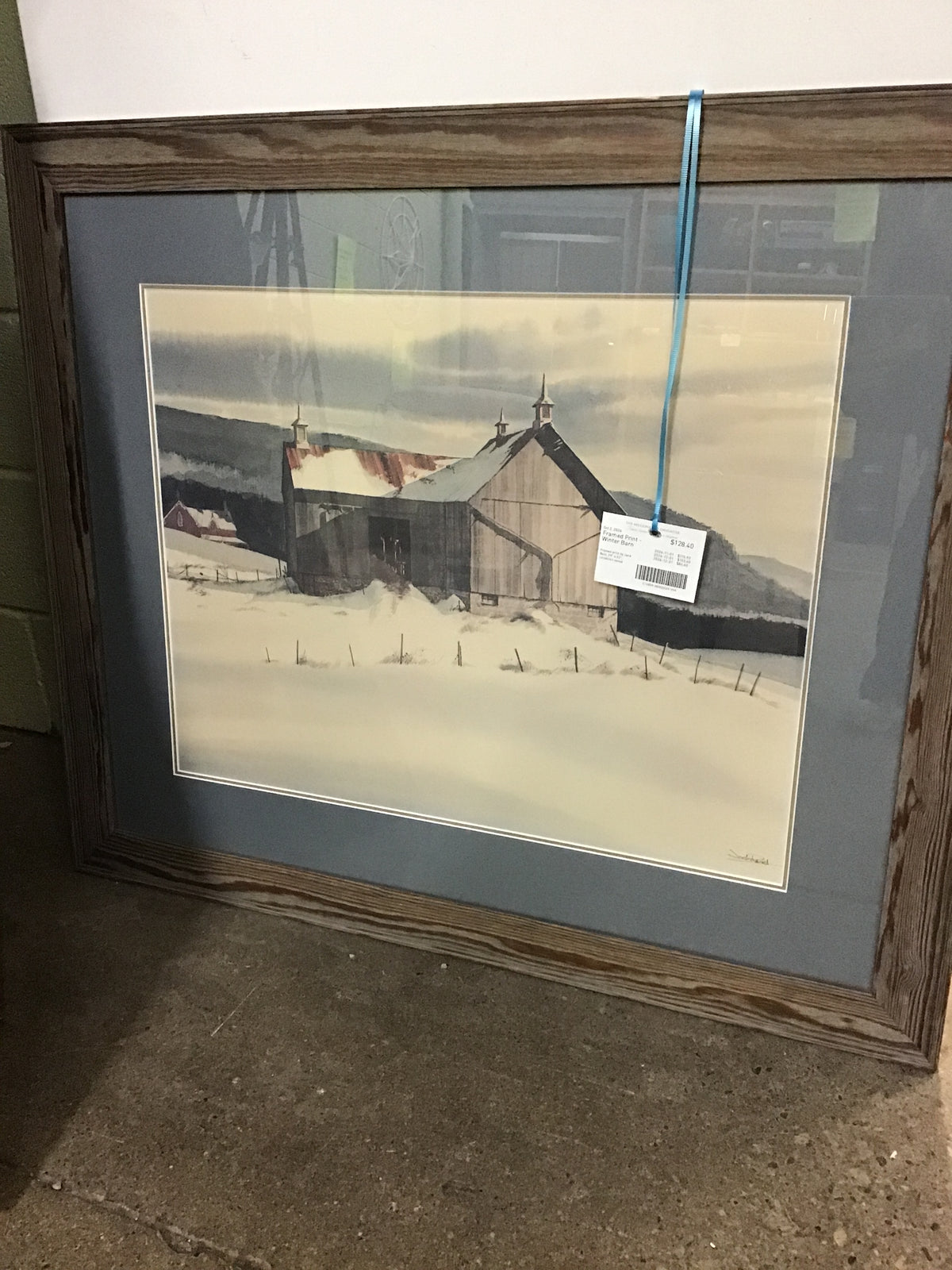 Framed Print - Winter Barn