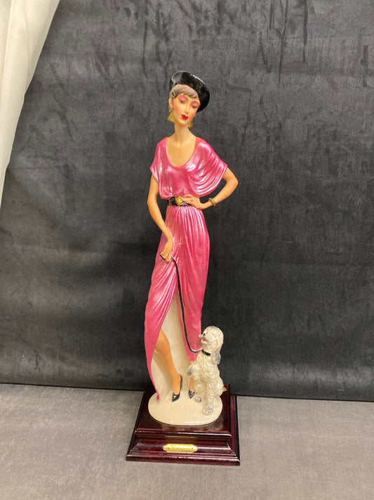 Valentino Figurine - Lady With Dog