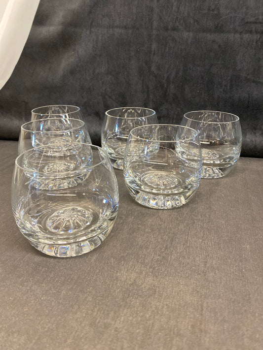 Set 6 Crystal Glasses - Roly Poly