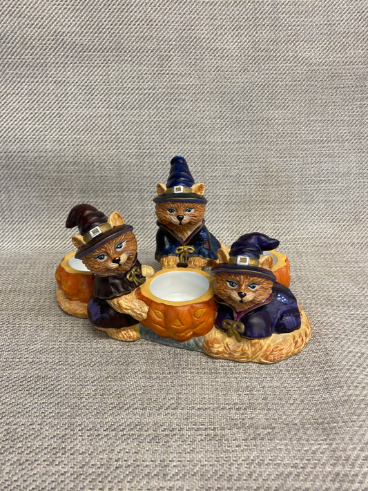 PartyLite Halloween Tealight Holder - Cats