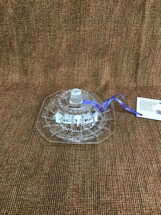 'Columbia Clear' Round Covered Butter Dish
